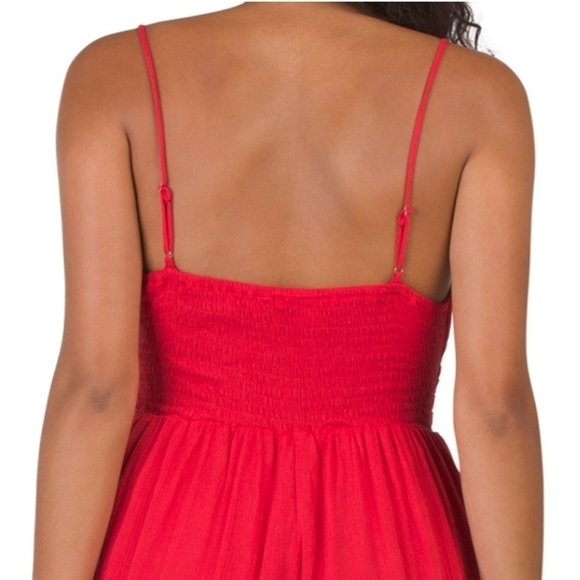 LUSH Juniors Ruffle Pleated Jumpsuit - Picture 4 of 12